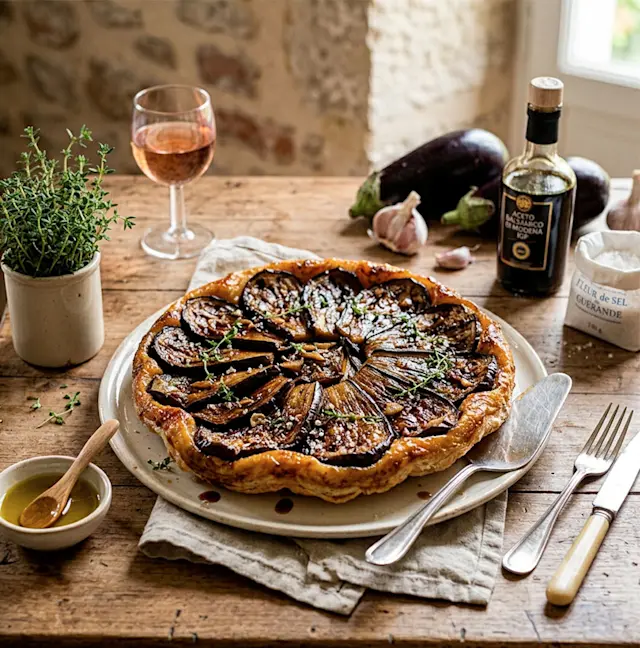 Recette tarte tatin aubergines