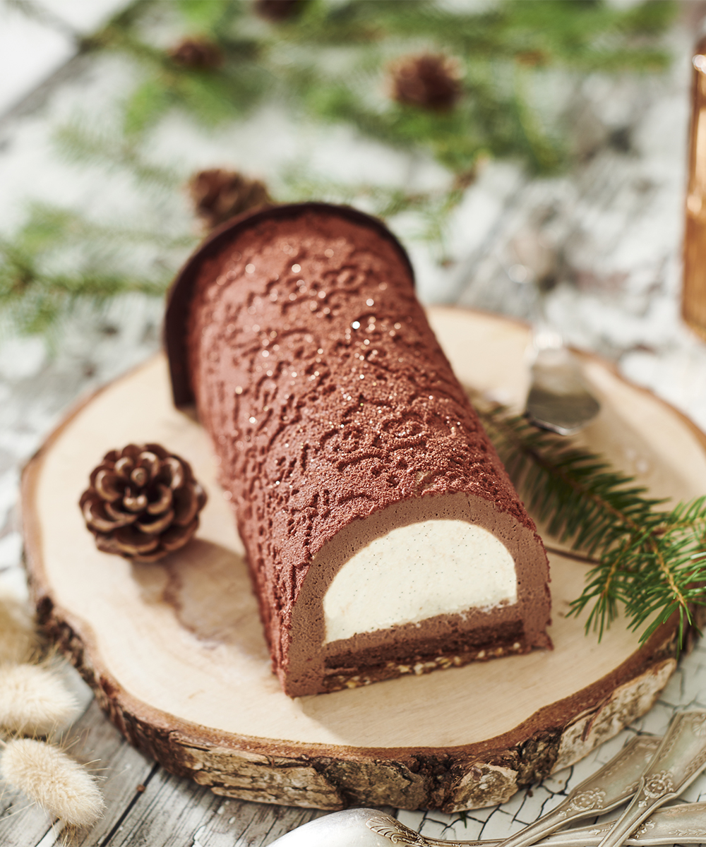 Bûche chocolat vanille - Noël 