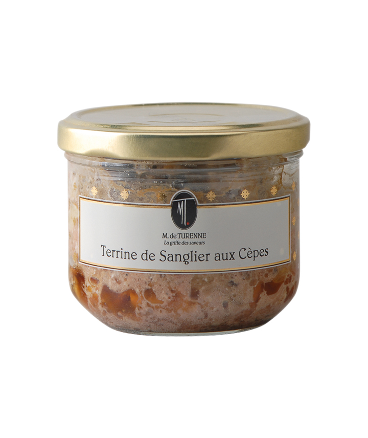 Terrine de sanglier aux cepes 180 gr M. de turenne Galeries