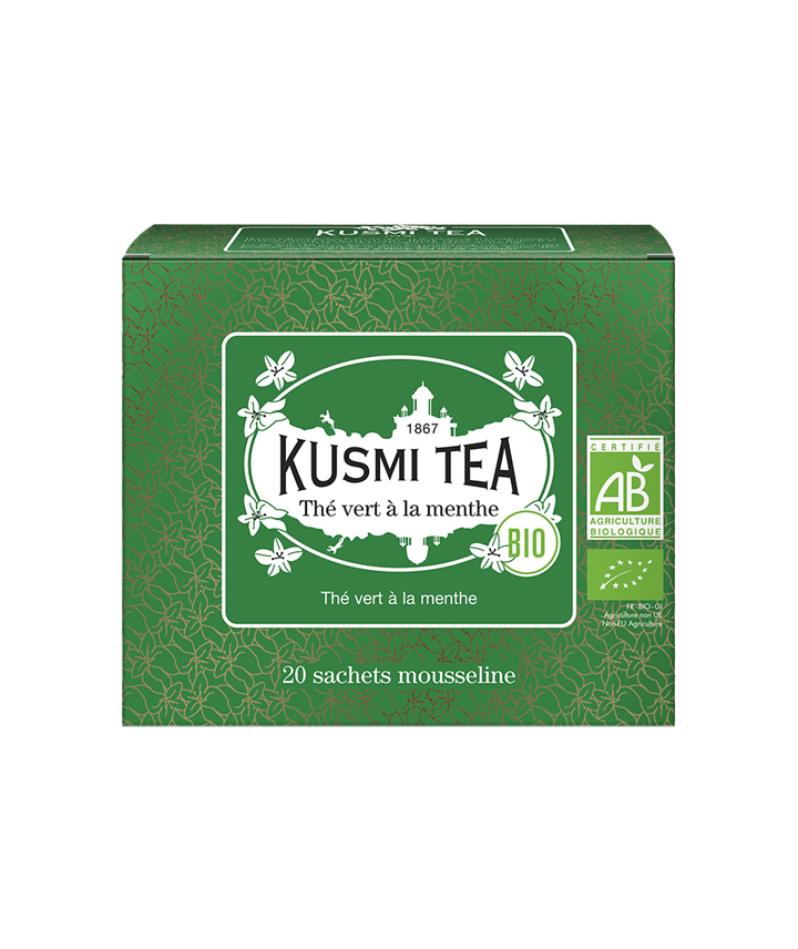 Thé vert à la Menthe Bio - 20 Mousselines Kusmi tea