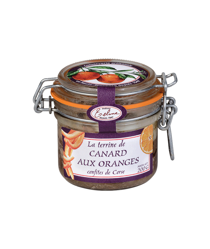 Terrine de canard aux oranges confites Corse Maison telme Galeries