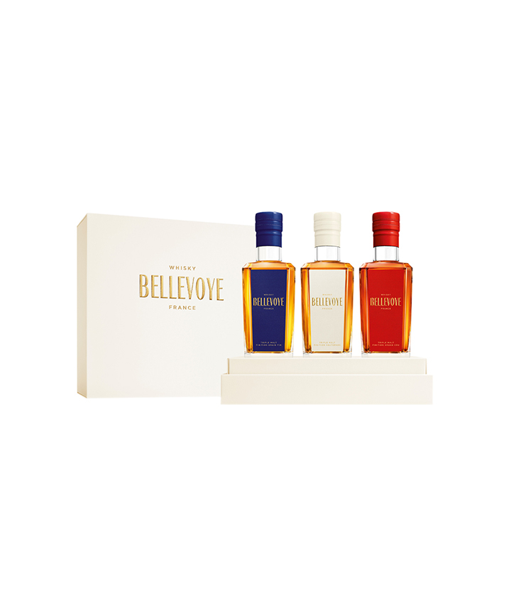 Whisky Bellevoye - Triple malt Bleu, Blanc, Rouge - France Whisky