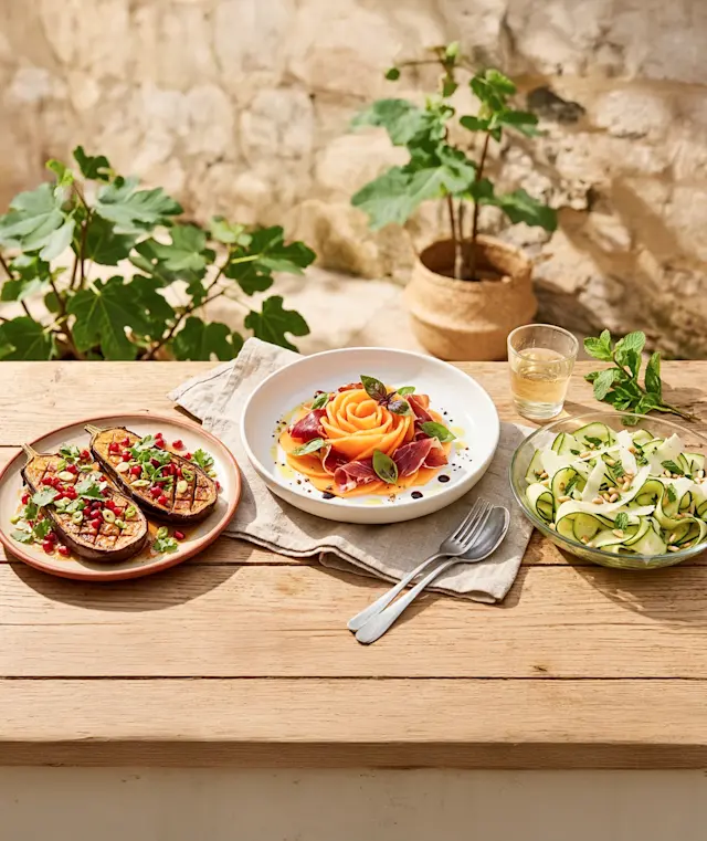 Nos idées de recettes estivales (melon, aubergines, courgettes)