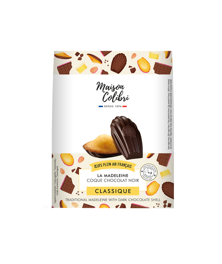 Madeleine coque chocolat noir épices de noël COLIBRI : le paquet de 240g à  Prix Carrefour