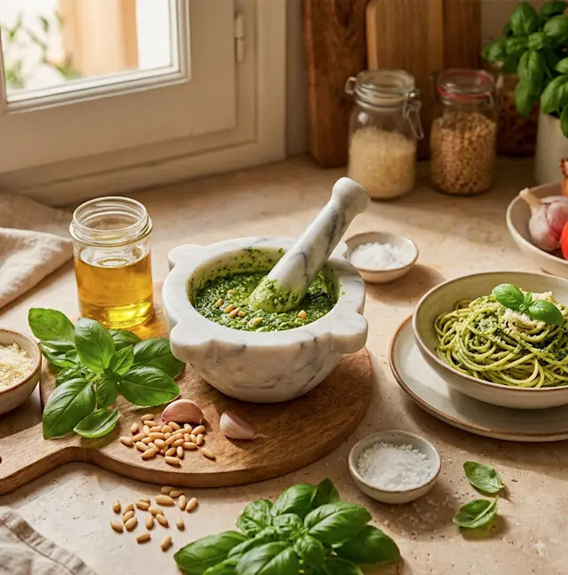 Recette de pesto maison : la recette fraîche et parfumée à l'italienne