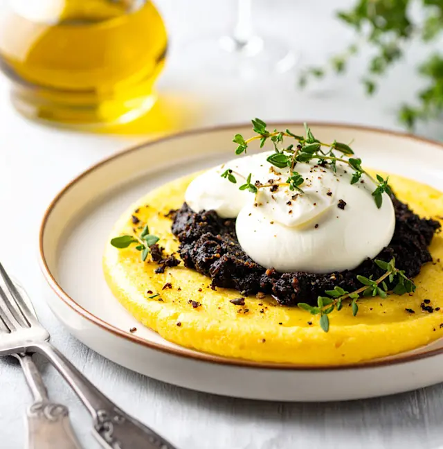 La polenta croustillante selon Oliviers & Co 