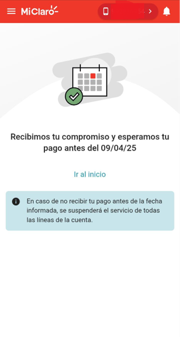 recibido el compromiso