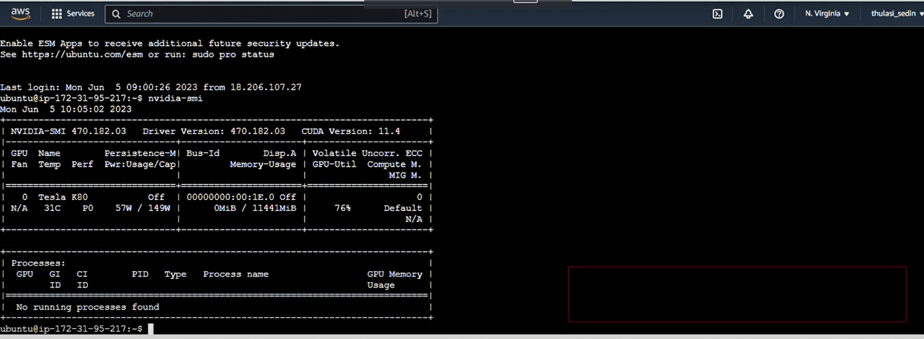 Installing and Configuring GPU on AWS EC2 Instance