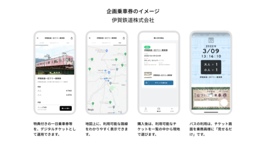 伊賀鉄道様 企画乗車券のイメージ