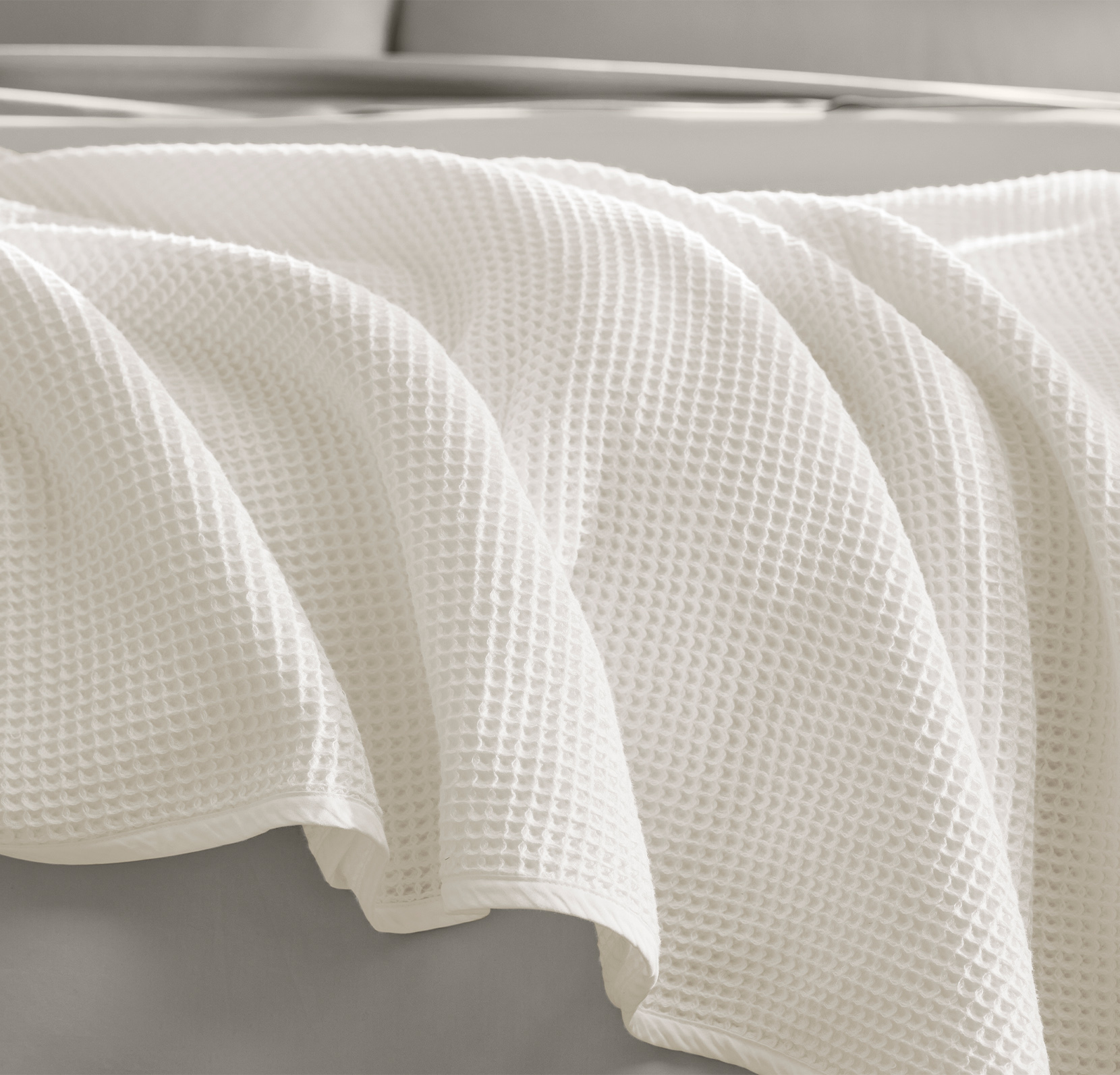 White_Waffle_BedBlanket_Lifestyle3_03252024.jpg Limited-Edition Signature Fitted Sheet Bundle - Slide 22