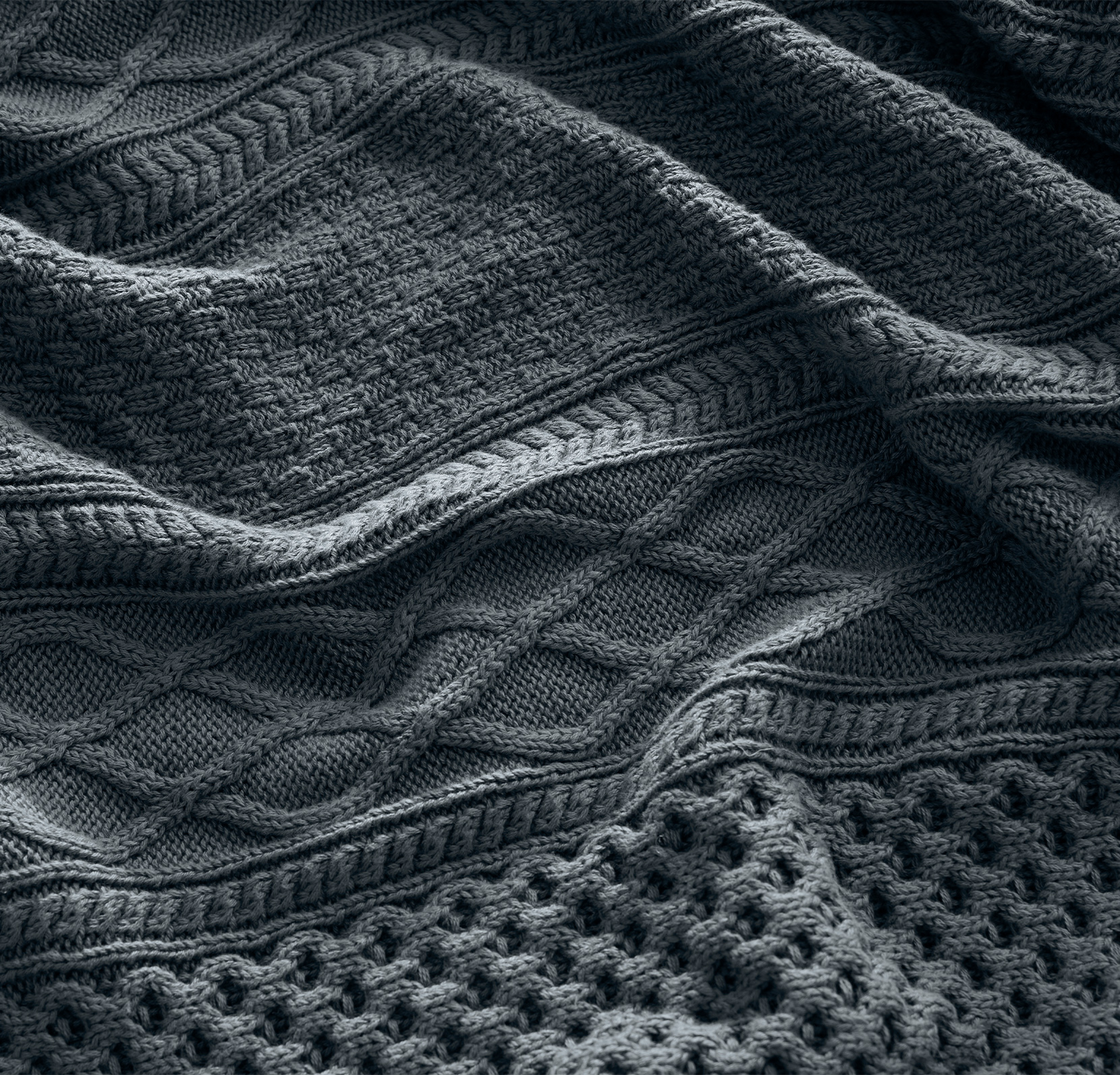 DeepBluestone_AranKnit_ThrowBlanket_Lifestyle2_07152024.jpg Aran Knit Throw Blanket - Slide 3