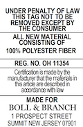 Down Alternative Body Pillow - Law Label