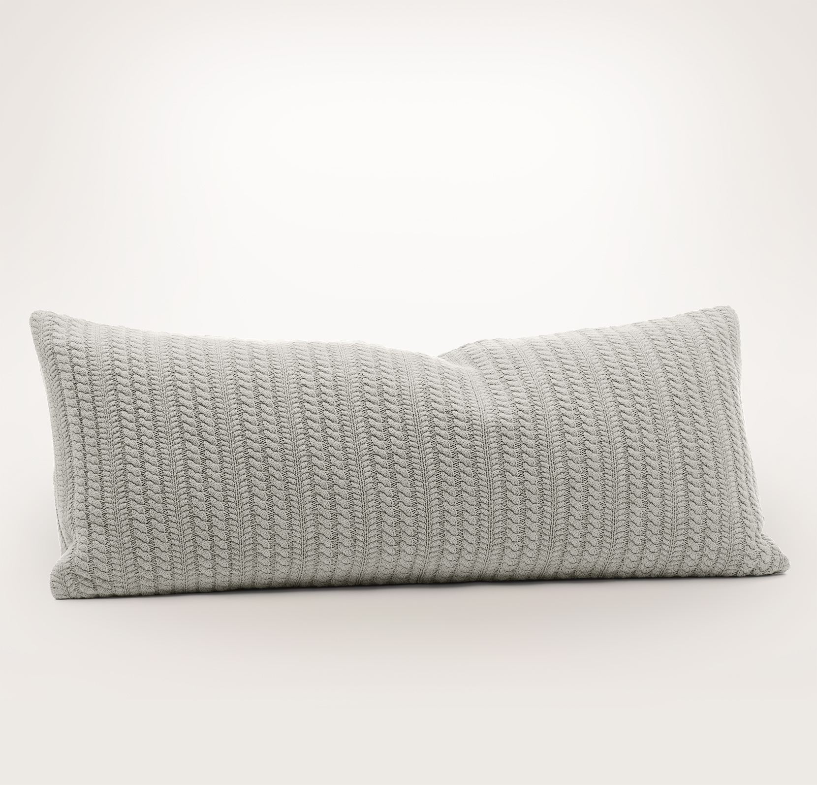 Grey discount knit pillow