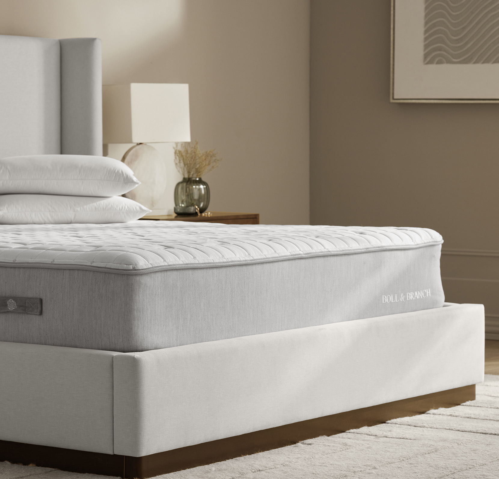 mattress on a bed