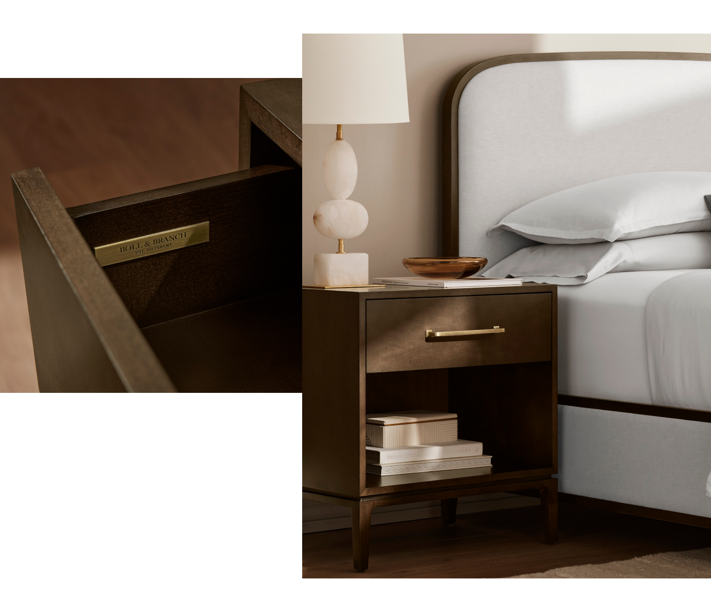 PDP Single Drawer Wood Nightstand Image1