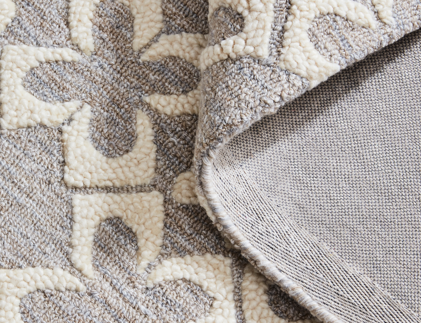Detail of Cotton Tile Rug