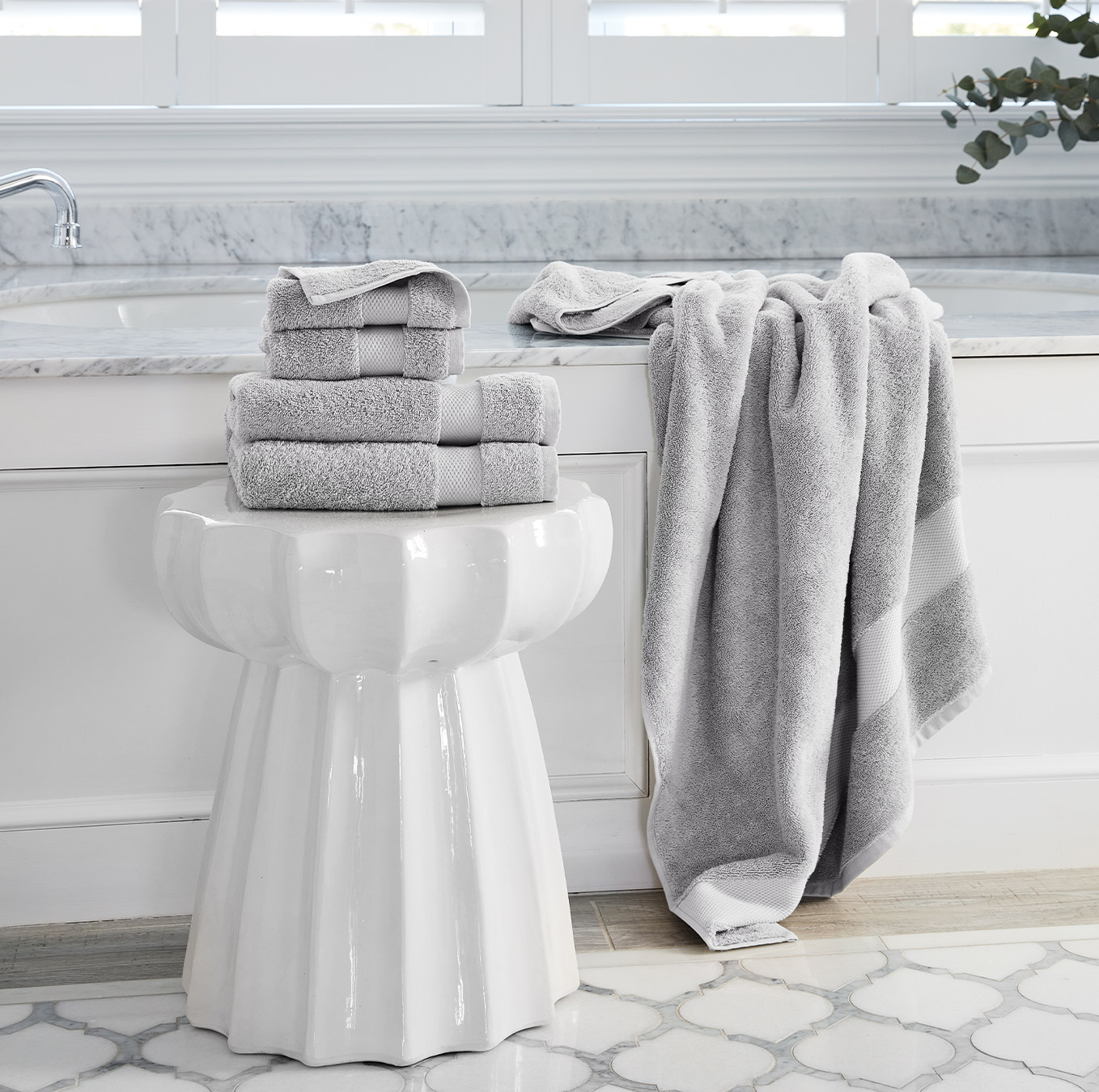 PalePewterPlush_BathTowelSet_Lifestyle2.jpg Bedding & Bath Bundle - Slide 33