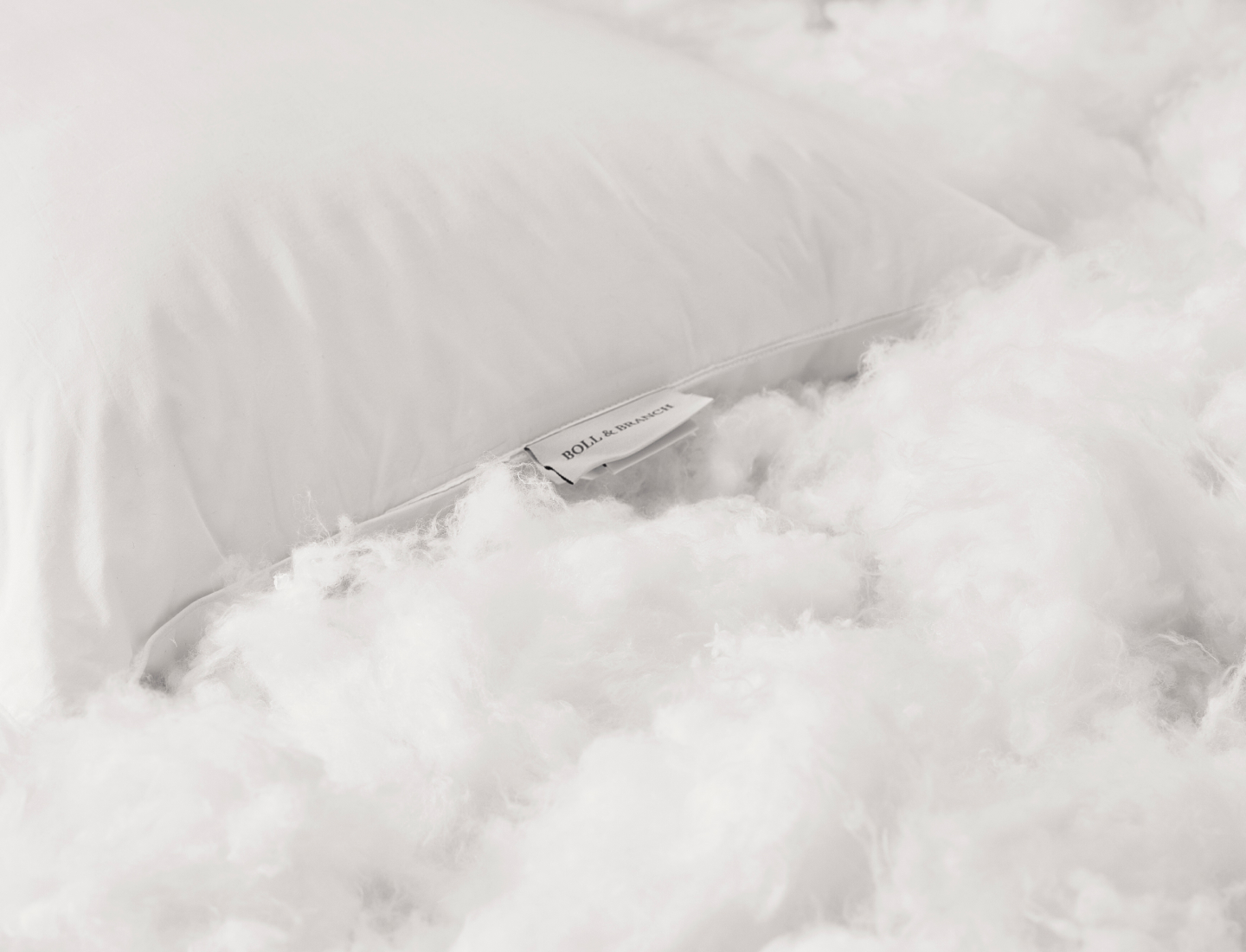 Boll & Branch Down Alternative Organic Cotton Accent Pillow in White