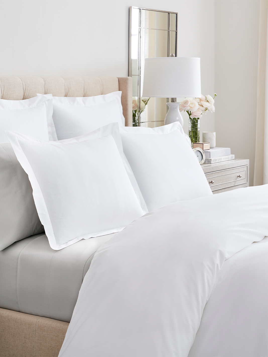 White_Percale_Crop.jpg Percale Hemmed Sham - Slide 3