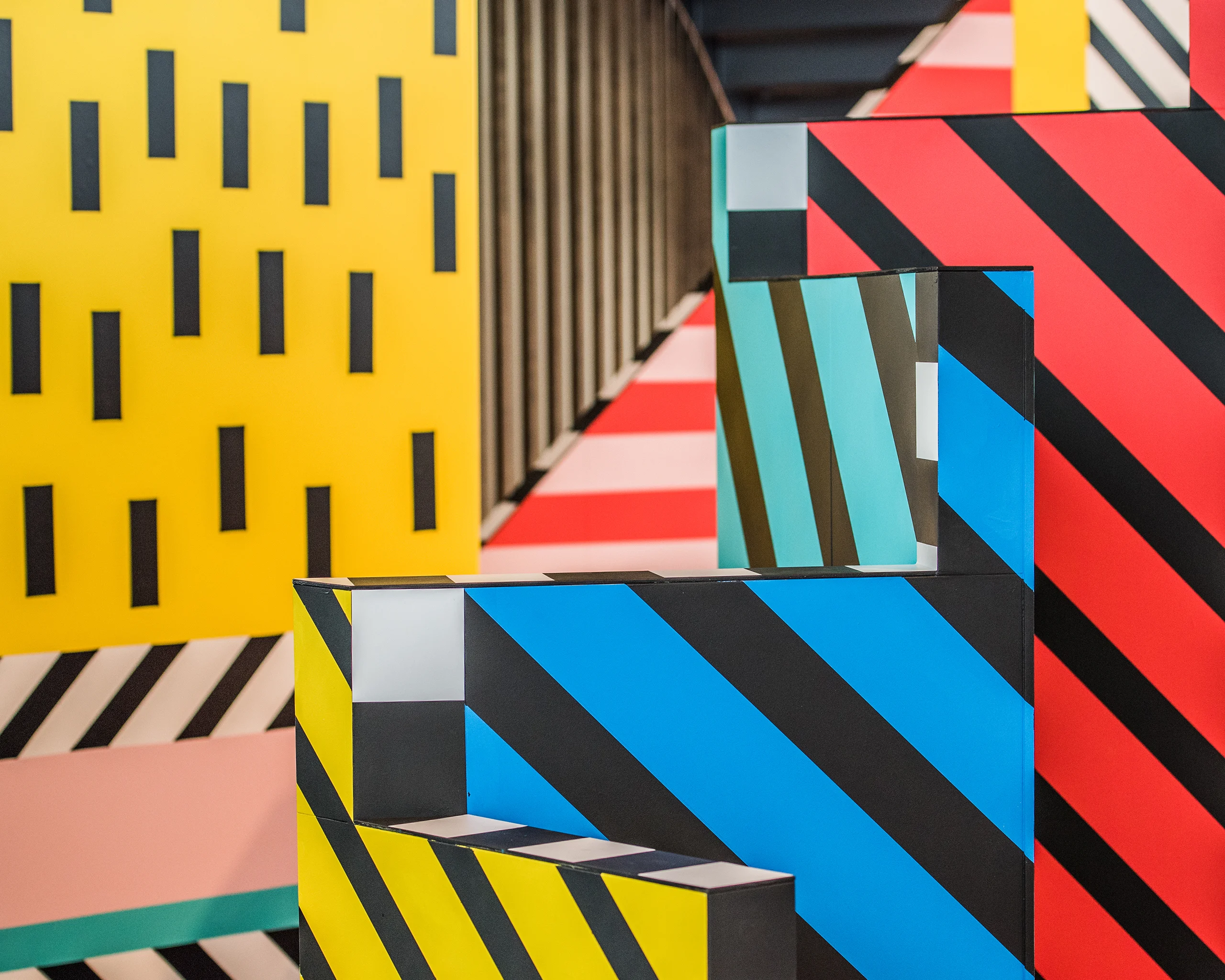 Camille Walala at NOW Gallery: WALALA X PLAY. Photography by Charles Emerson