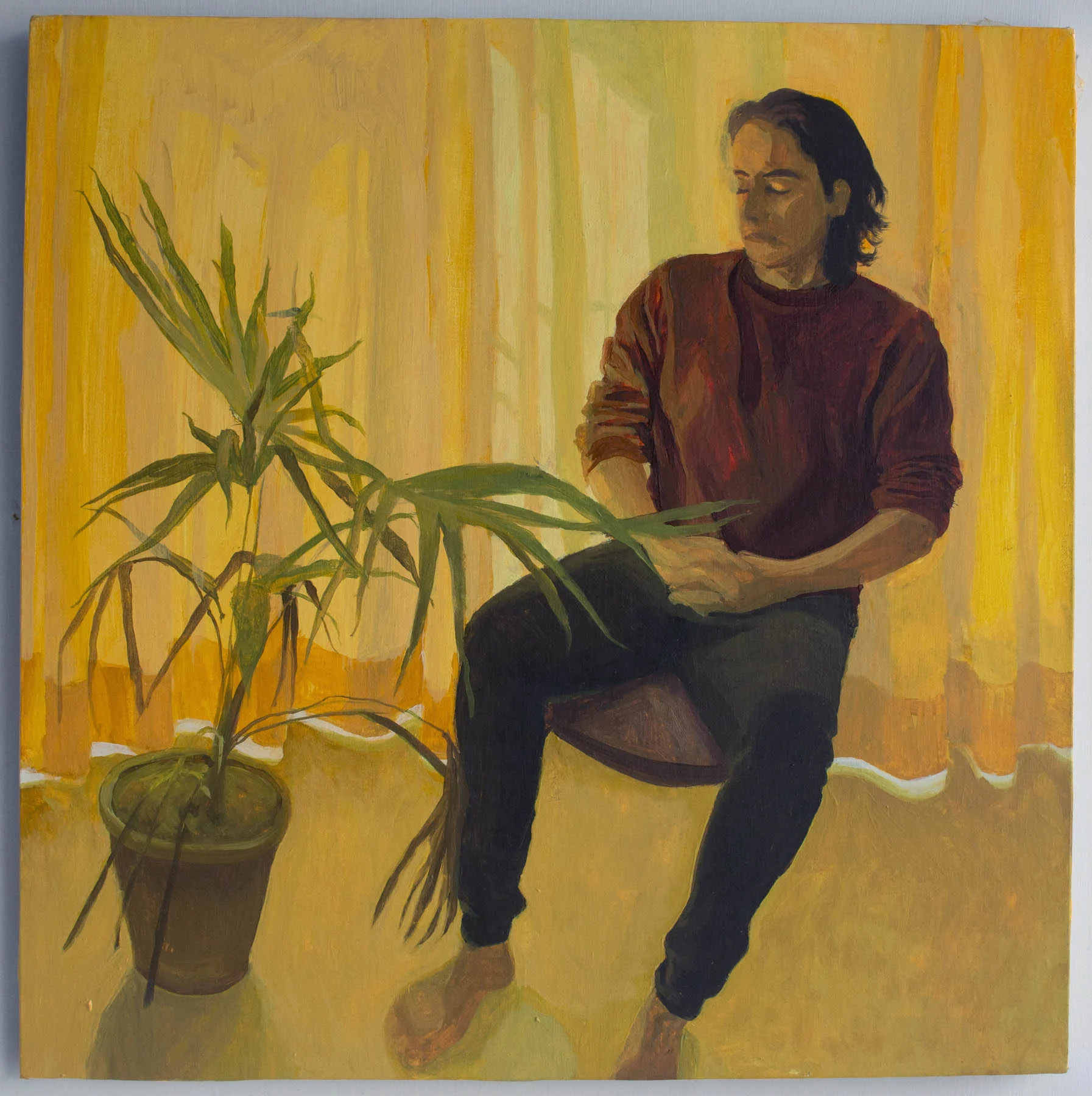 Umair and Plant, 2020 Oil on canvas