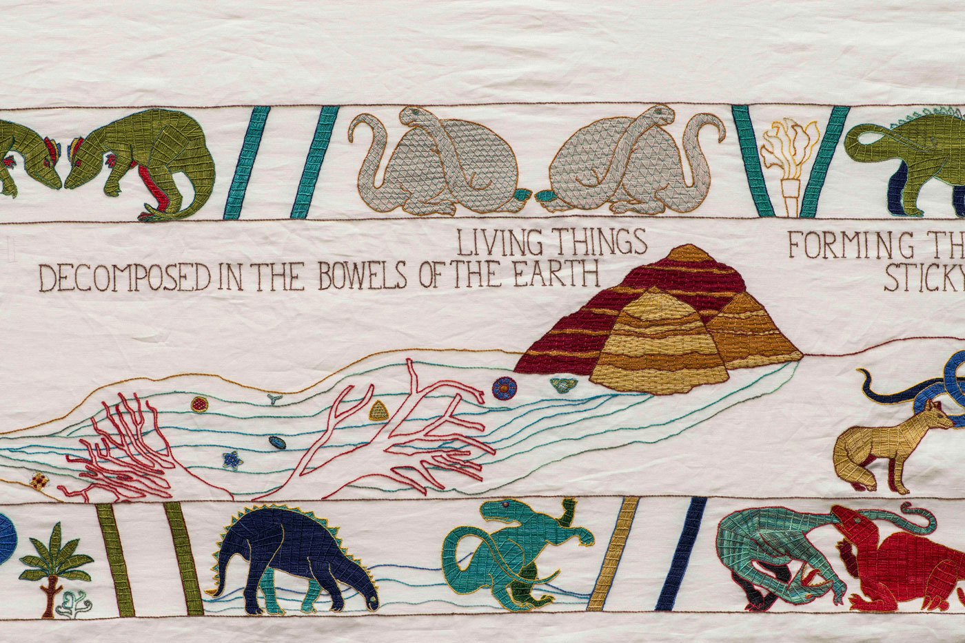 WePresent The 220 foot tapestry charting the long history of oil