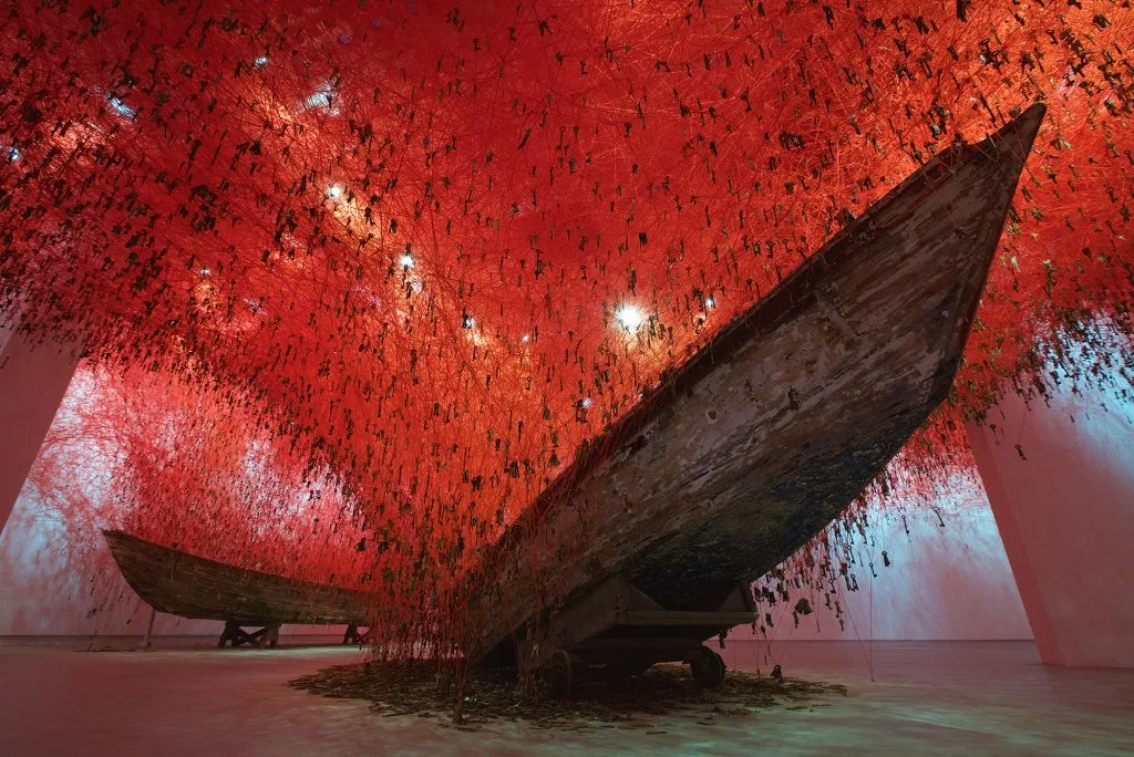 Chiharu Shiota: The Key in the Hand. Photo by Sunhi Mang. Copyright Vg Bild-kunst, Bonn, 2017, and the Artist.