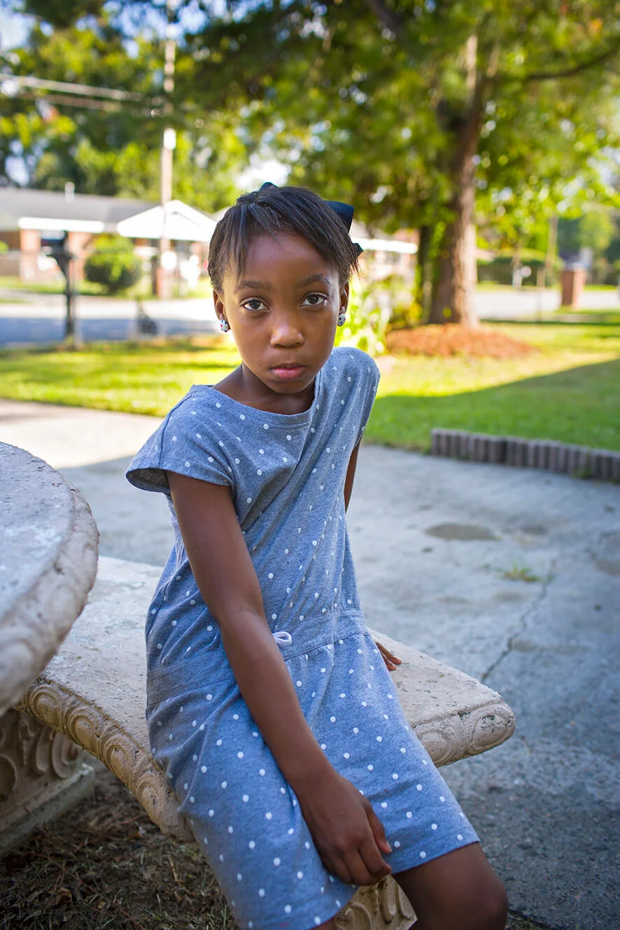 Eight-year-old Taniya was shot by another third-grader in their classroom. The boy had found the gun in his home and brought it to school. Augusta, Georgia, 2015  