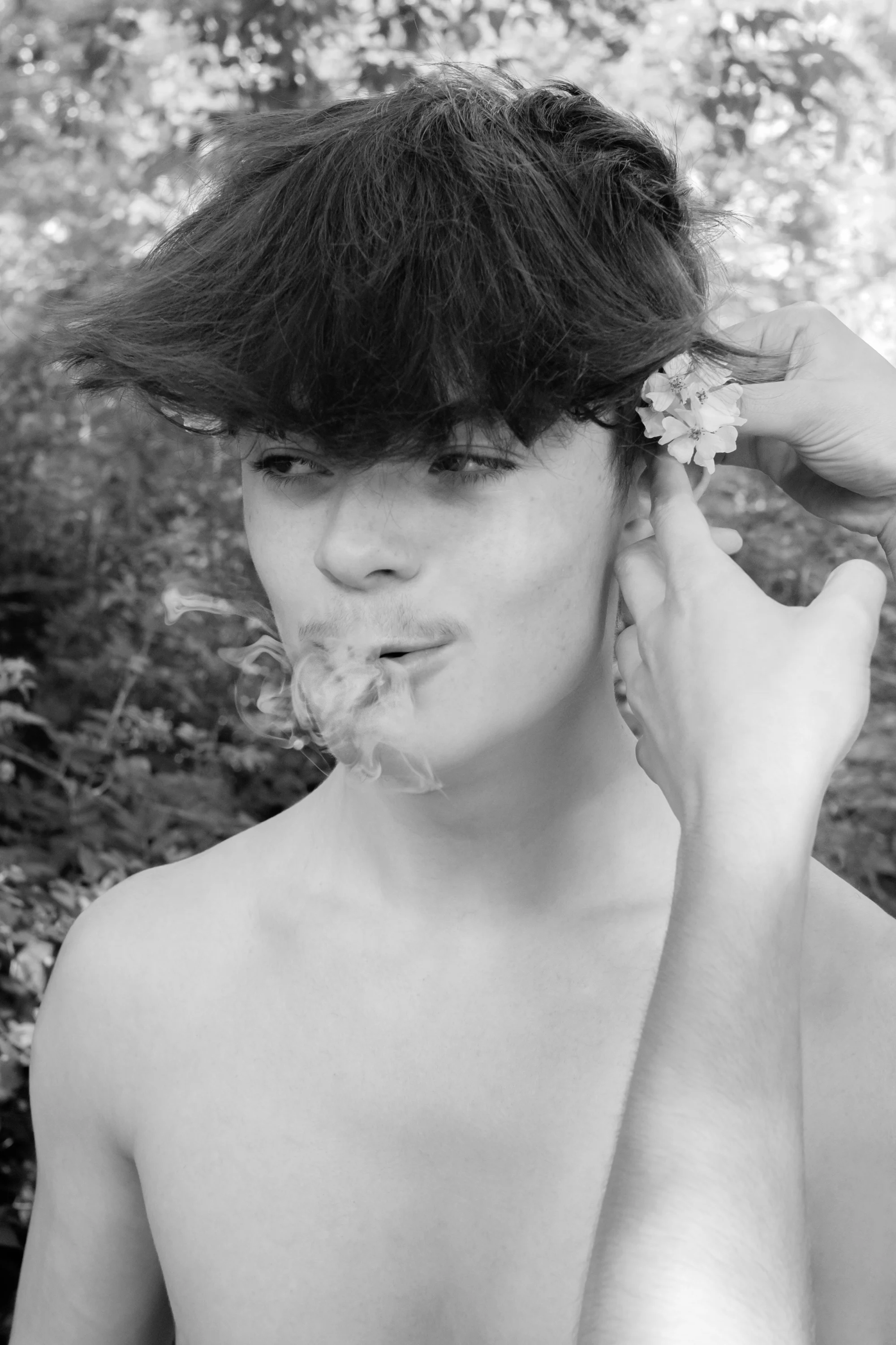Nick, With Flower and Smoke (2022)