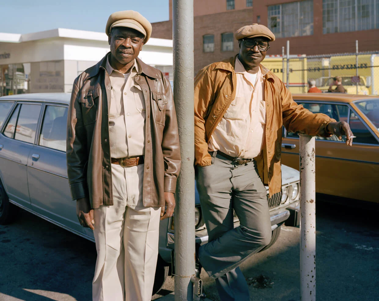 Steve Rue and Friend, Langton at Folsom Street, 1981