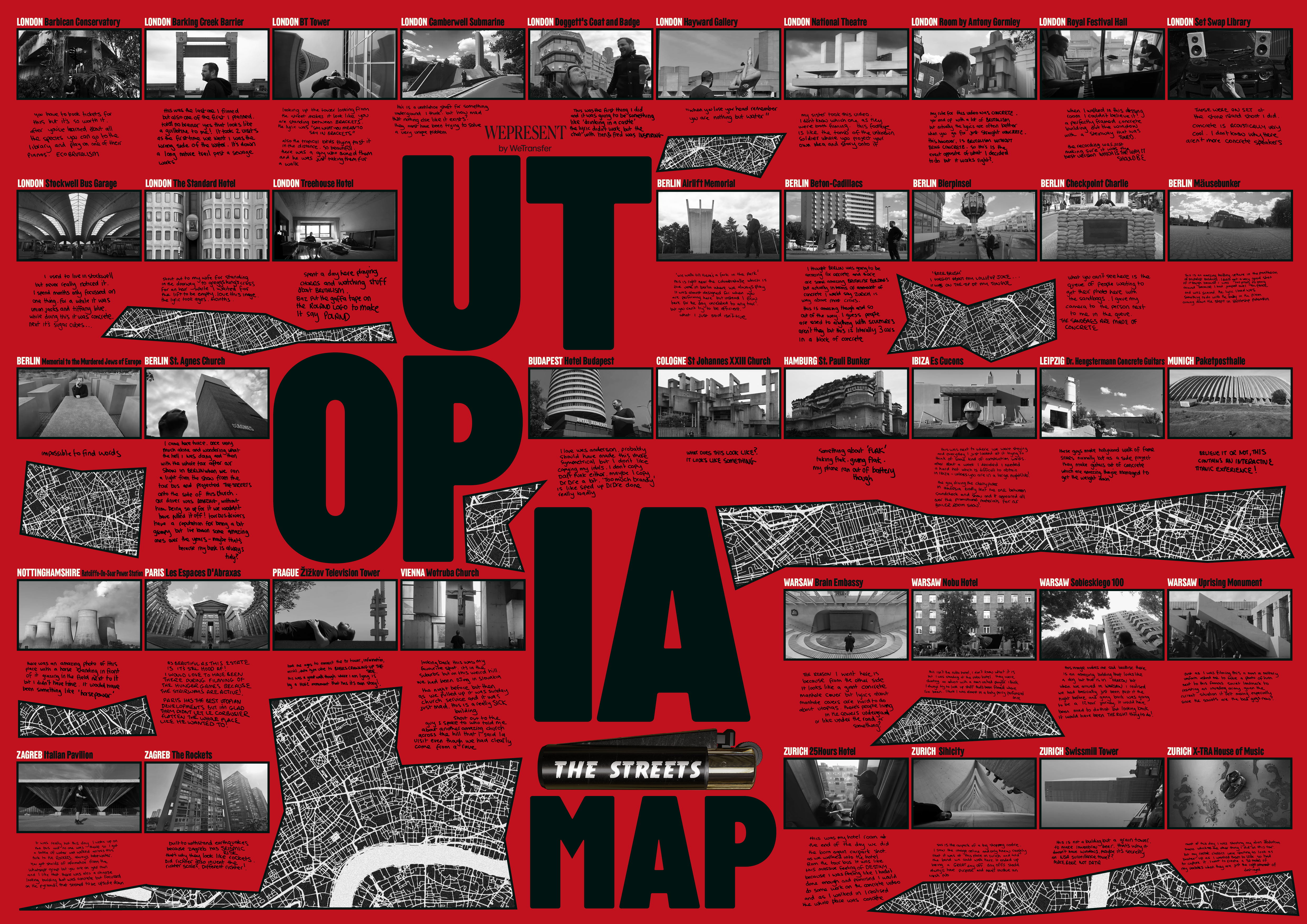 The Utopia Map, a collaboration with Mike Skinner - WePresent