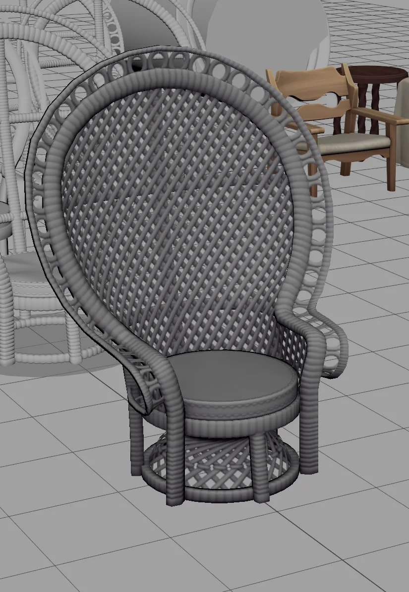 Peacock Chair (process)