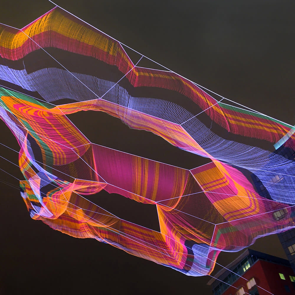 WePresent | Janet Echelman’s floating sculptures harness the wind