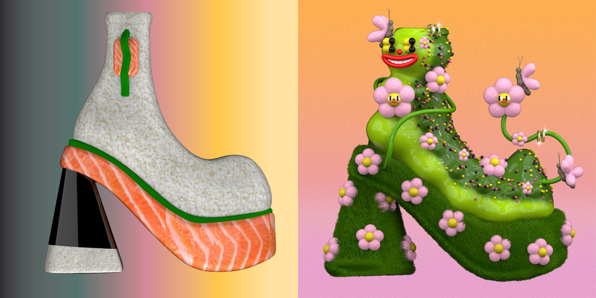 Aliina Kauranne's 90s-inspired 3D animated boots -