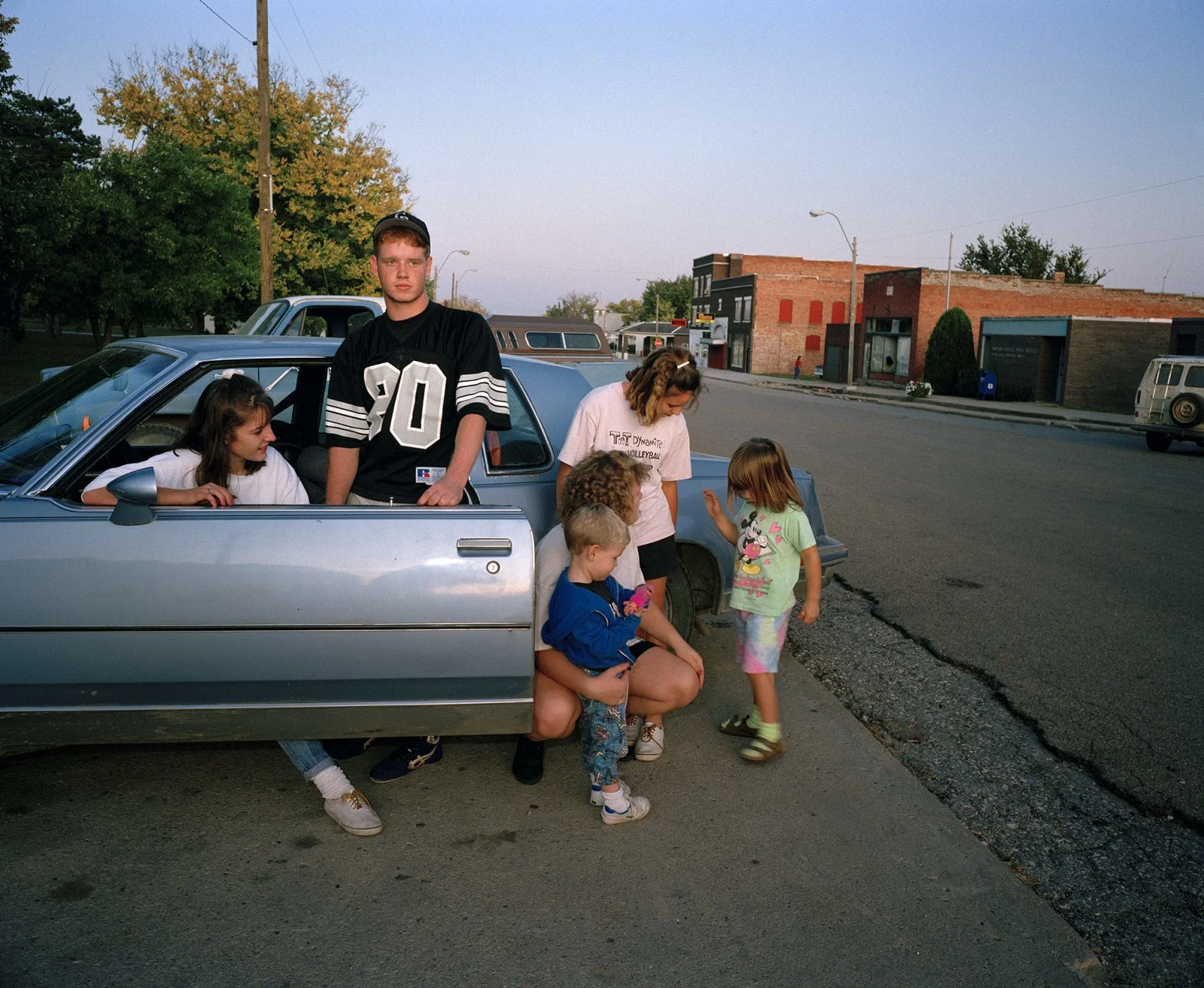 Matt Kuhlmanm (18 Years) with Girlfriend Melissa Bernadt in Car. Table Rock, Nebraska, United States, September 1992.