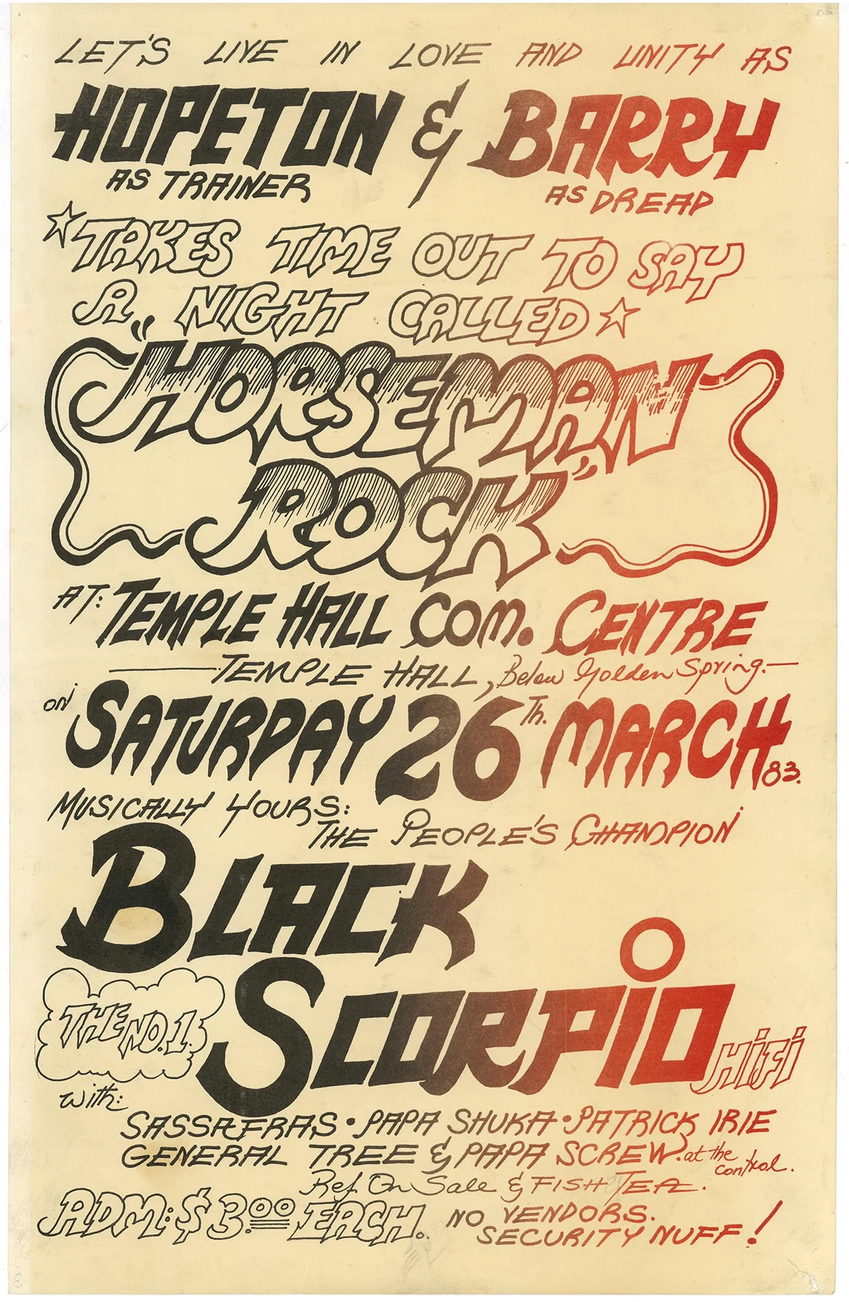 Black Scorpio 26th March (1983)