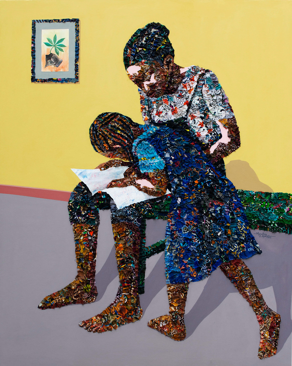 WePresent Marcellina Akpojotor s Acrylic Paint And Textile Works