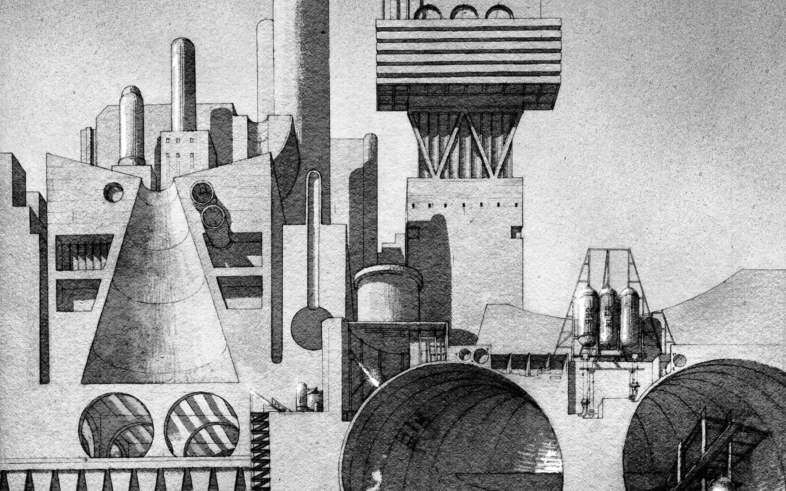 Futurist Architect Antonio SantElia Inspired Blade Runner and Metropolis   Artsy