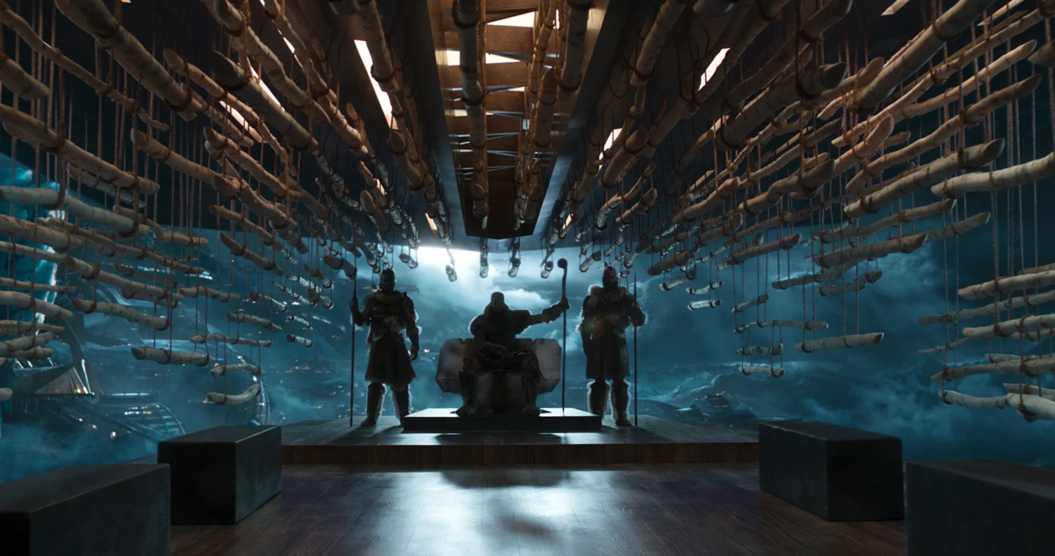 M'Baku's throne room in the final film