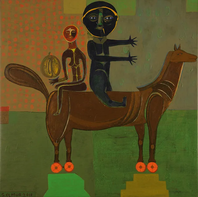 WePresent | Salah Elmur’s paintings inspired by a childhood in Sudan