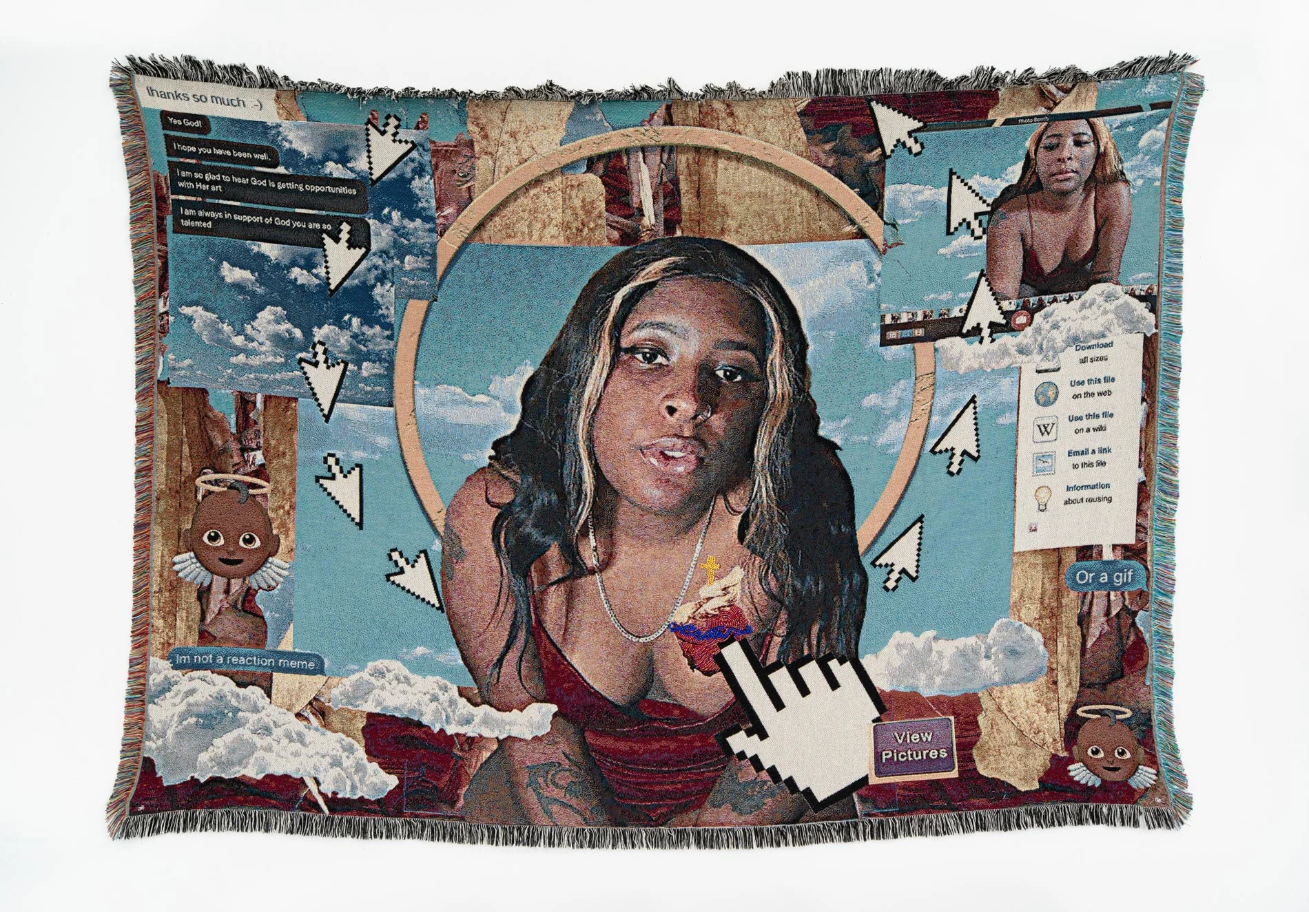 WePresent  Qualeasha Wood's tapestries depict online experiences