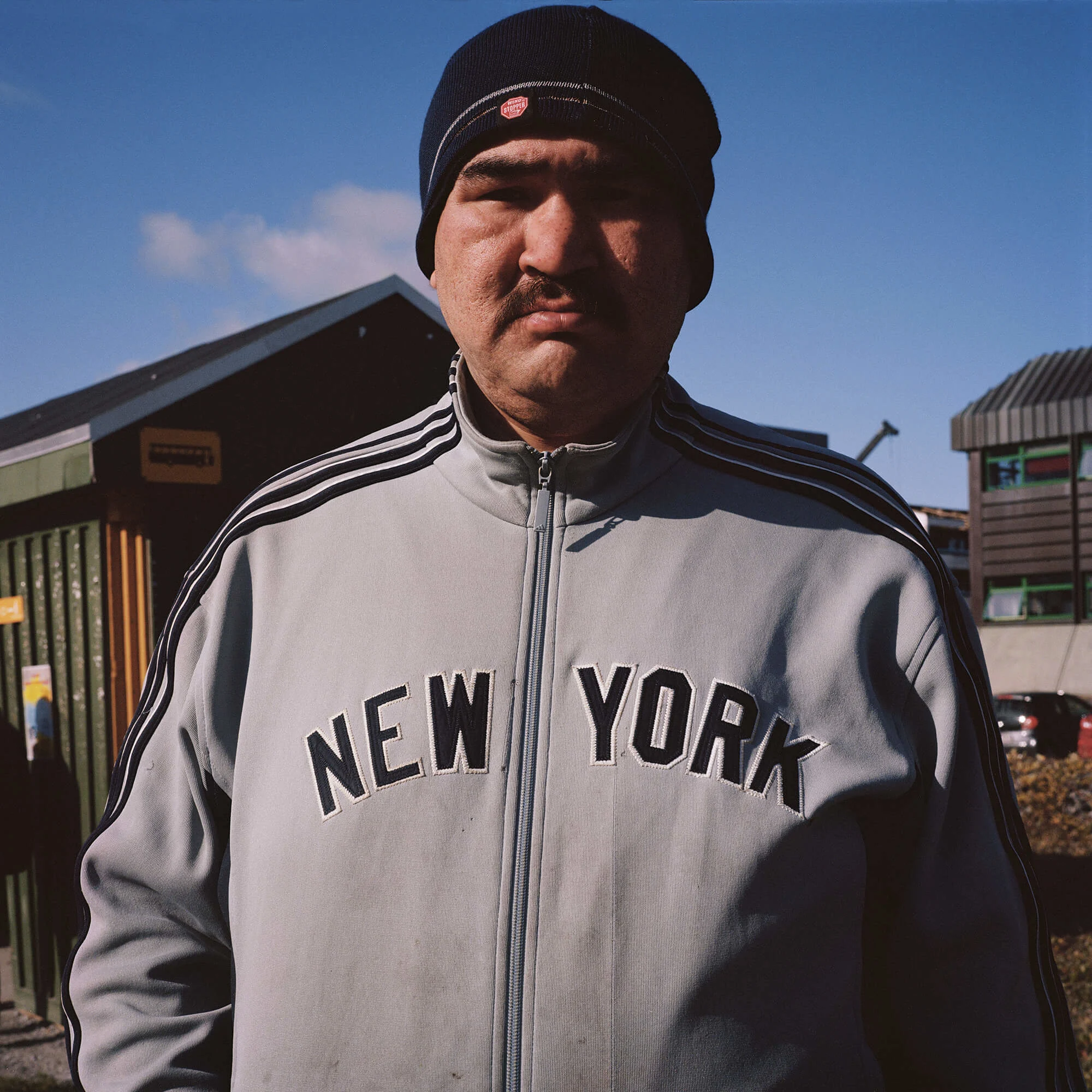 A man called Ilannguaq Luhassen waiting for the bus in Nuuk. When I asked him if he liked New York, he simply replied “maybe."