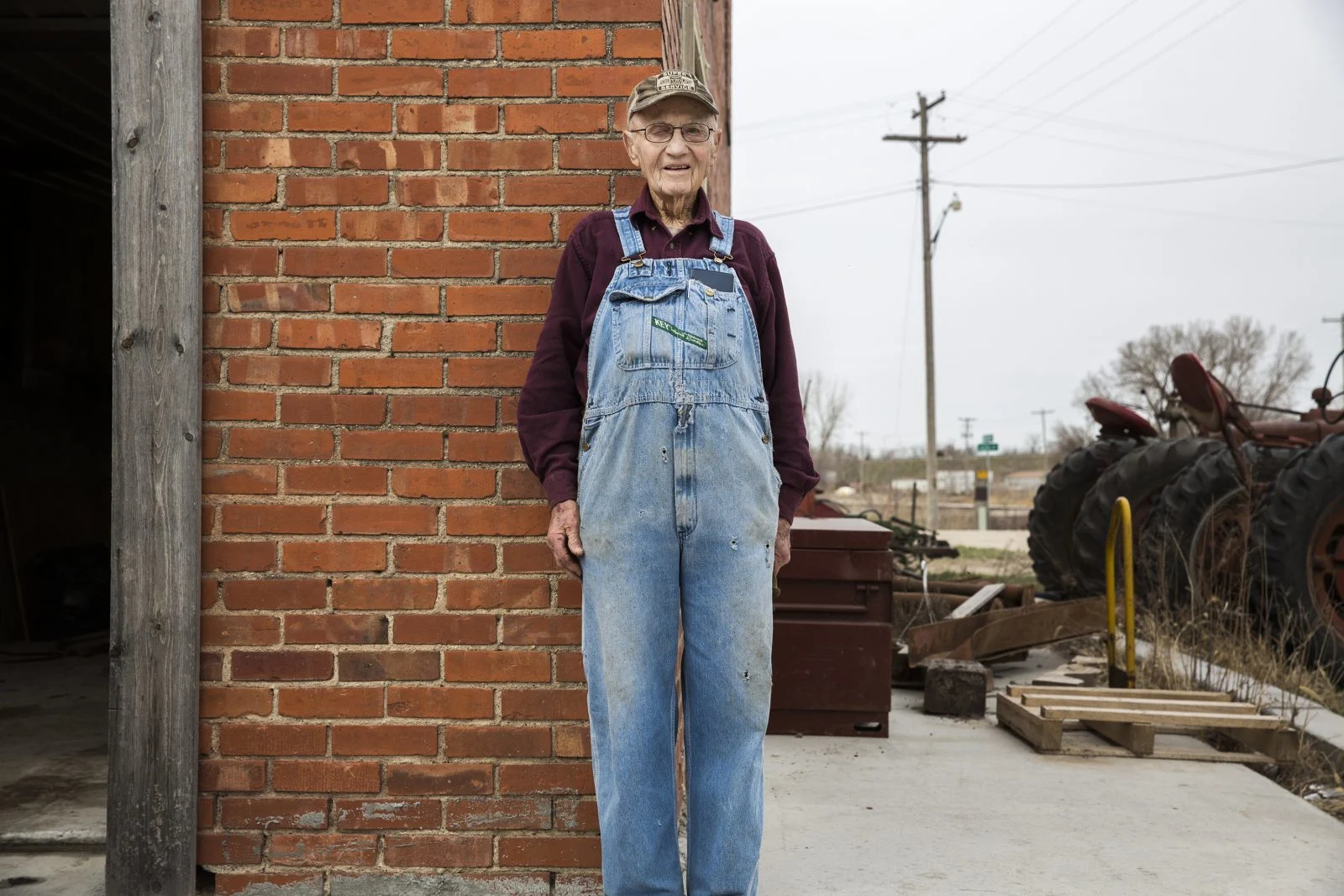 Farmer George Taylor. Table Rock, Nebraska, United States. 8th of March 2016.