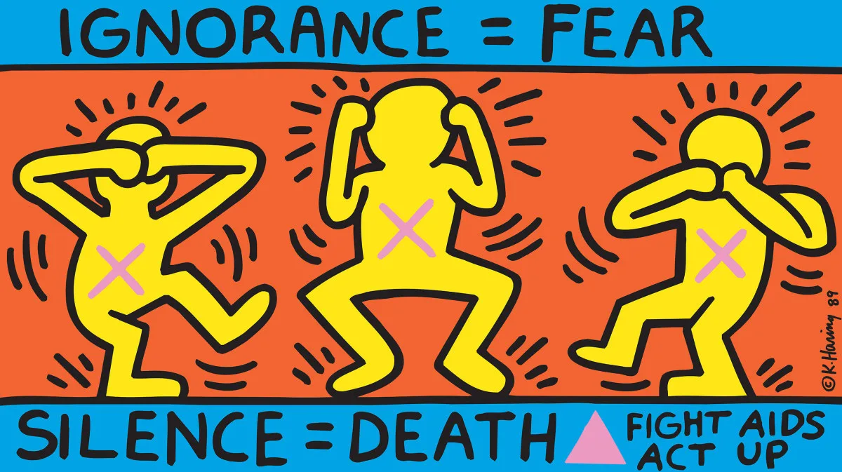 Ignorance=Fear, 1989 © Keith Haring Foundation
