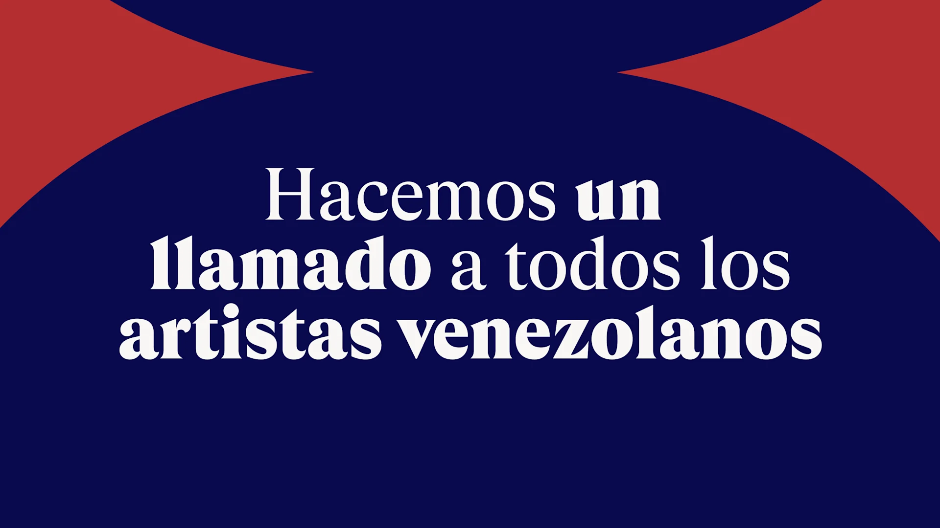 WePresent | Hacemos un llamado a todos los artistas venezolanos