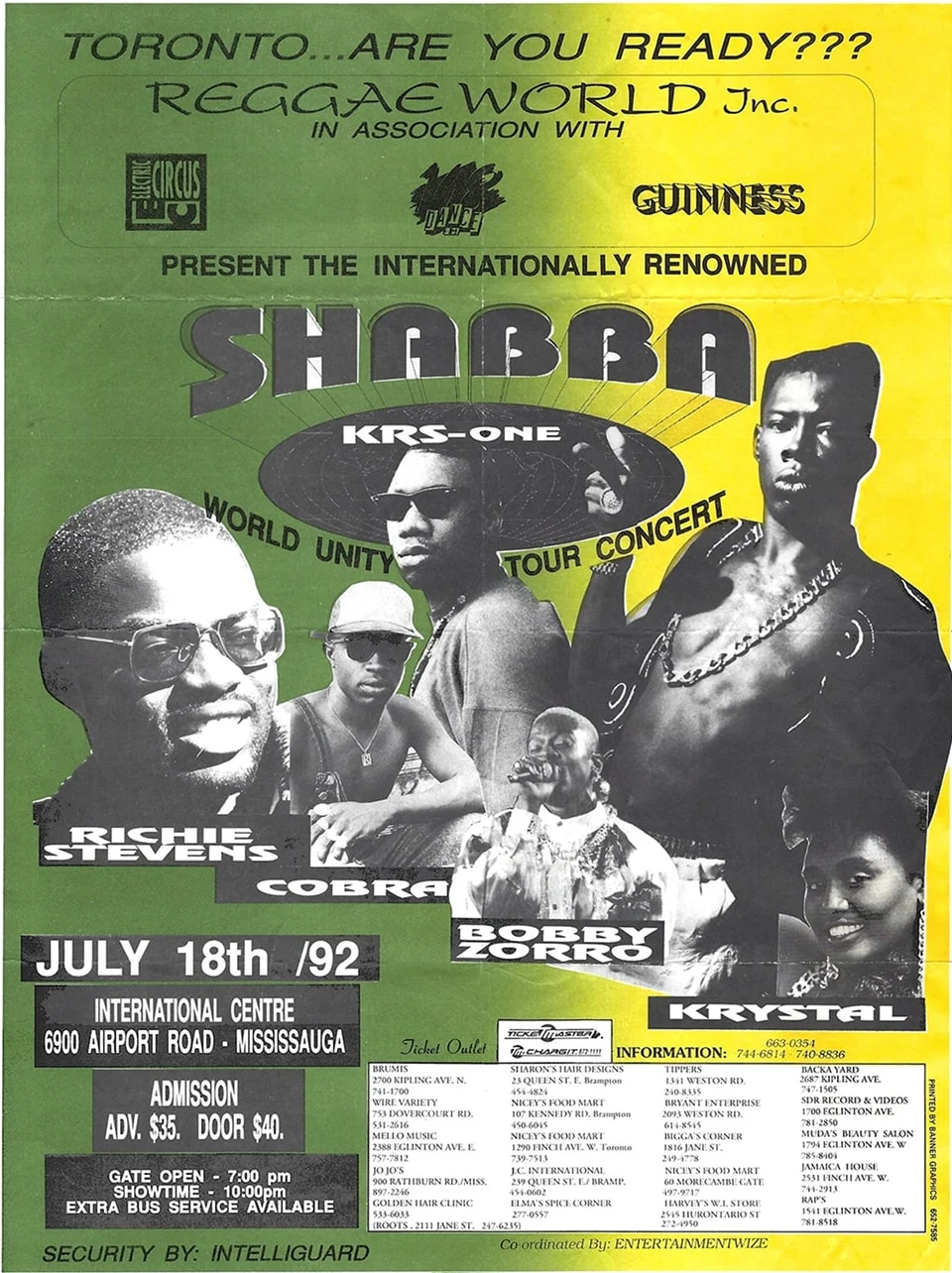Shabba World Unity Tour Concert (1992)