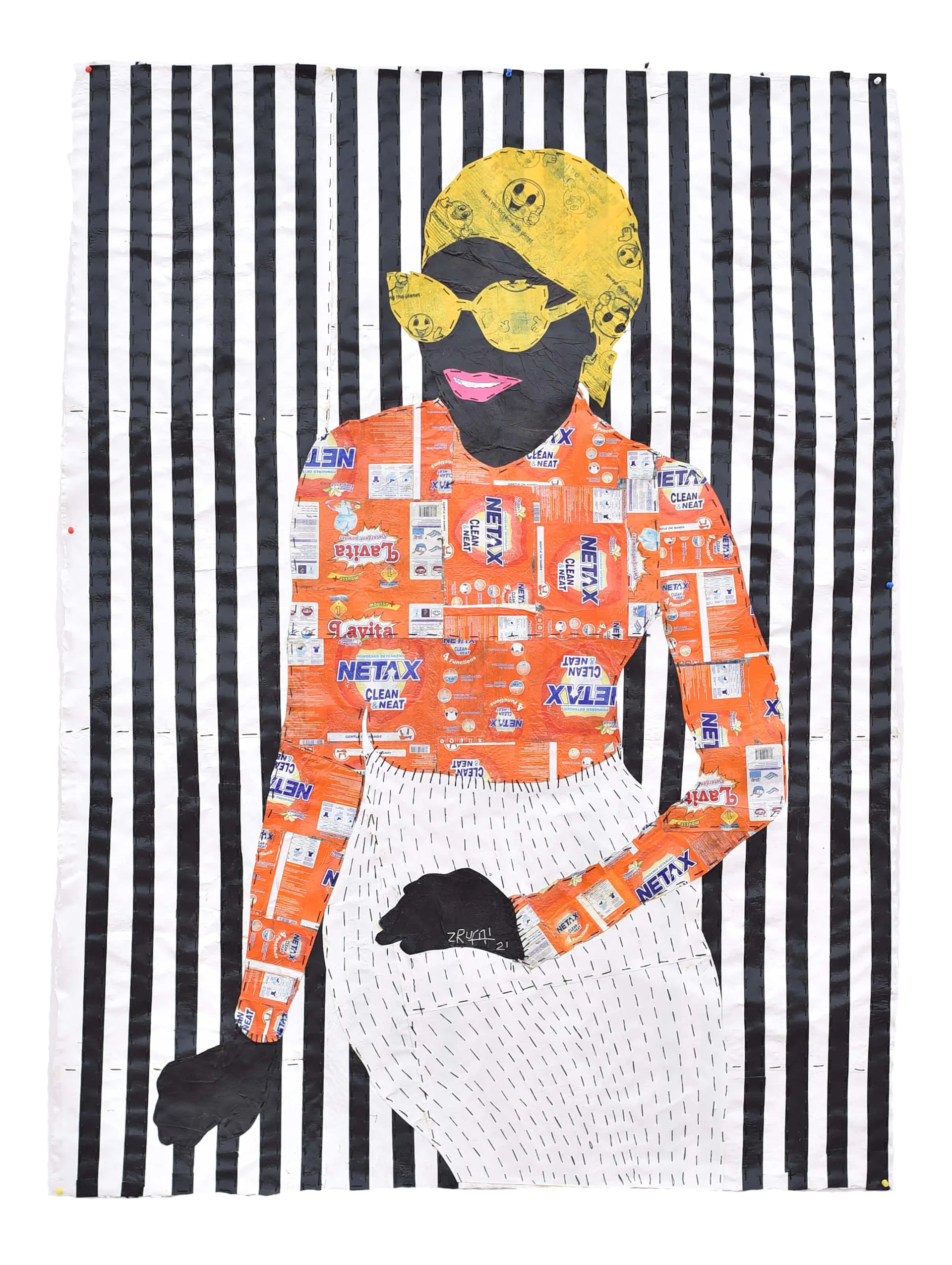 WePresent Rufai Zakari’s art, made solely from recycled materials