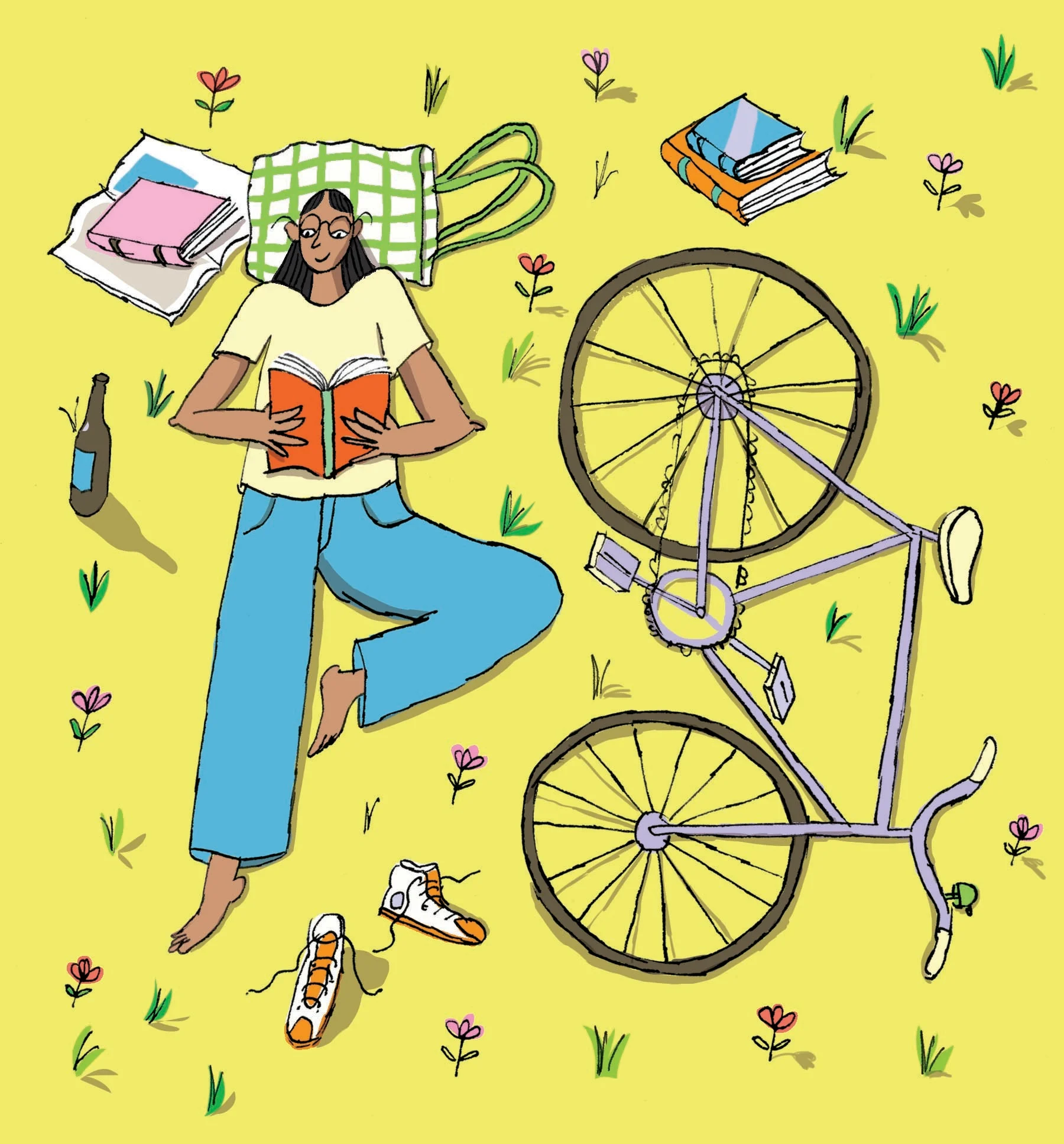 Yogee Chandrasekaran illustrates the joy of reading on holiday