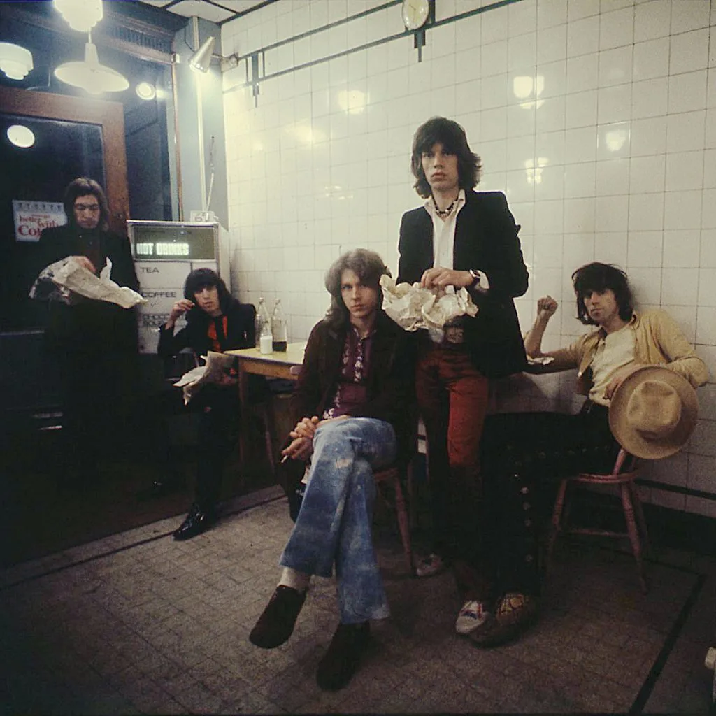 The Rolling Stones, photographed by David Montgomery in 1971.