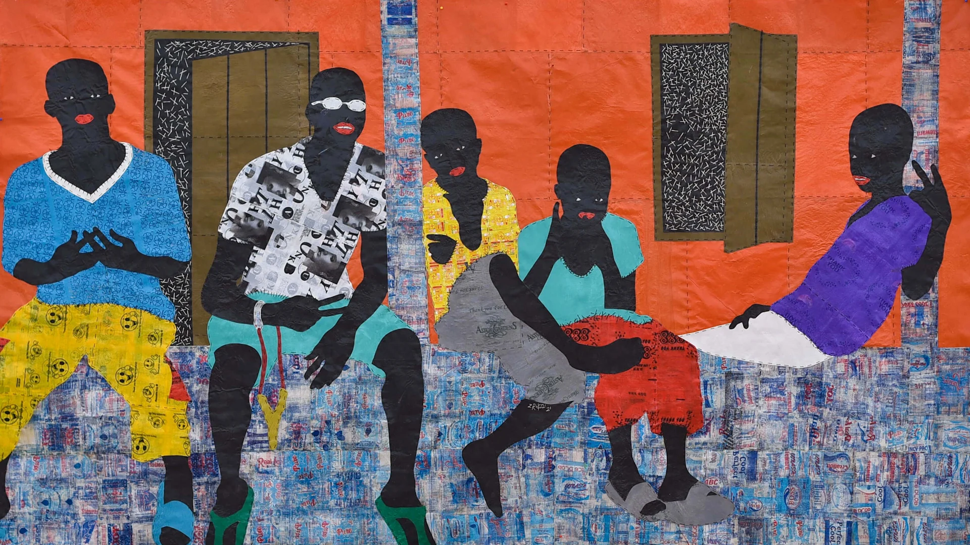 WePresent Rufai Zakari’s art, made solely from recycled materials